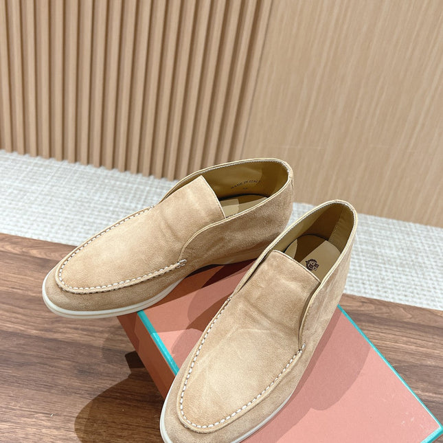 LP OPEN WALK LOAFERS CREAM SUEDE