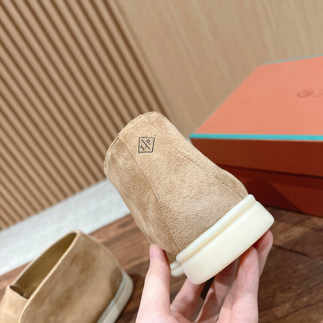 LP OPEN WALK LOAFERS CREAM SUEDE