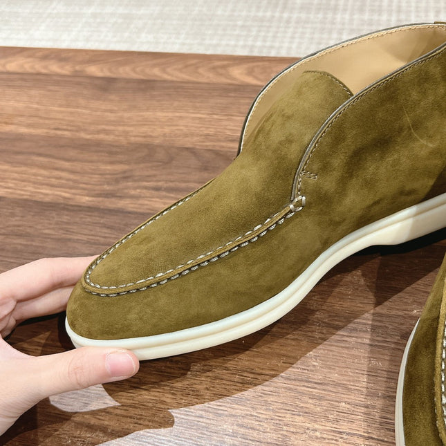 LP OPEN WALK LOAFERS BRIGHT OLIVE SUEDE
