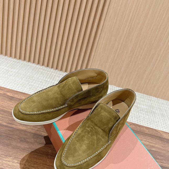 LP OPEN WALK LOAFERS BRIGHT OLIVE SUEDE