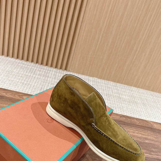 LP OPEN WALK LOAFERS BRIGHT OLIVE SUEDE