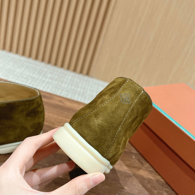 LP OPEN WALK LOAFERS BRIGHT OLIVE SUEDE