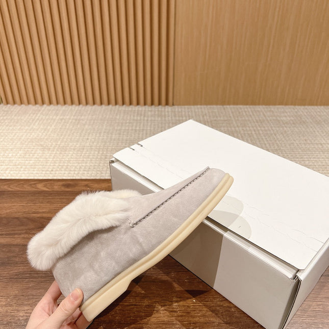 LP CLASSIC SUMMER CHARMS WALK LOAFERS LIGHT GRAY CALFSKIN