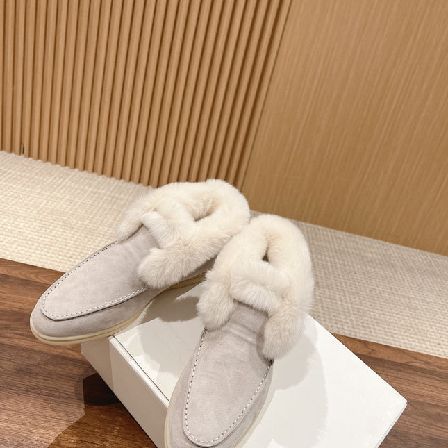 LP CLASSIC SUMMER CHARMS WALK LOAFERS LIGHT GRAY CALFSKIN