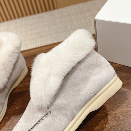 LP CLASSIC SUMMER CHARMS WALK LOAFERS LIGHT GRAY CALFSKIN
