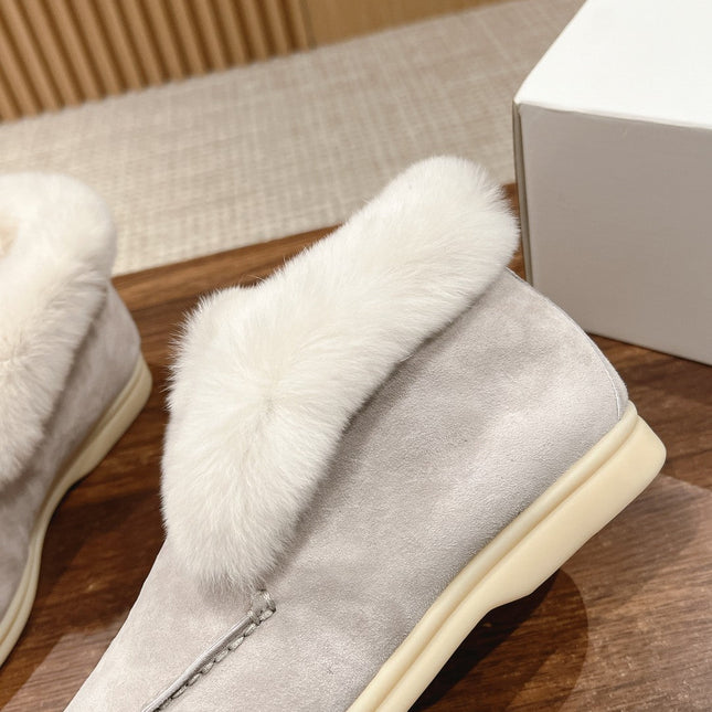 LP CLASSIC SUMMER CHARMS WALK LOAFERS LIGHT GRAY CALFSKIN