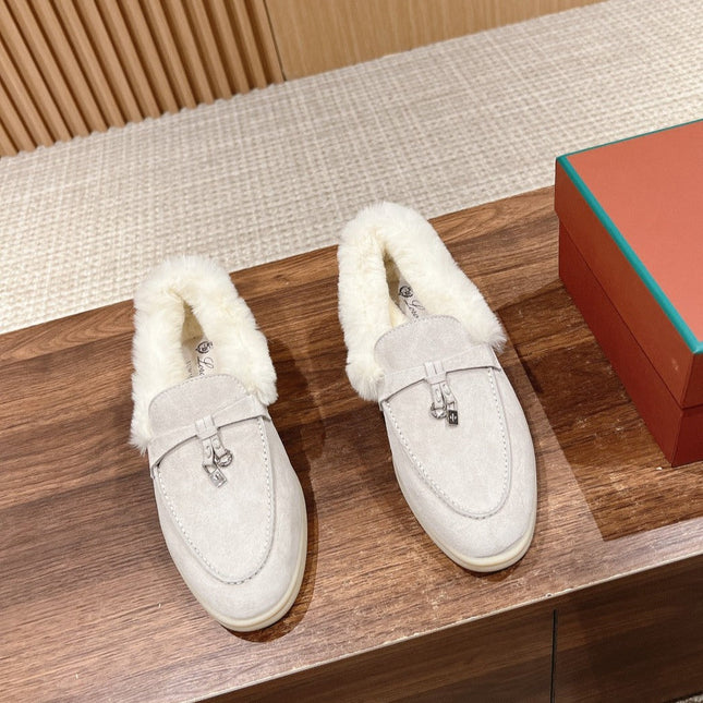 LP SUMMER CHARMS WALK LOAFERS LIGHT GRAY FLEECE