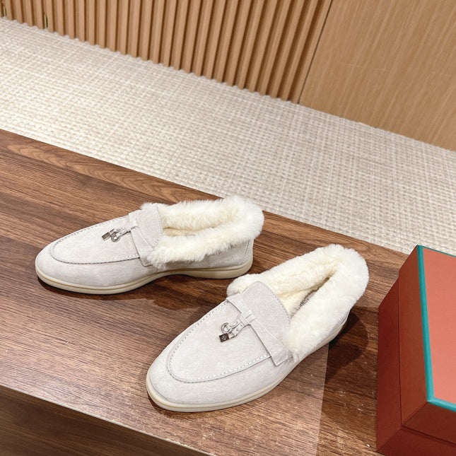 LP SUMMER CHARMS WALK LOAFERS LIGHT GRAY FLEECE