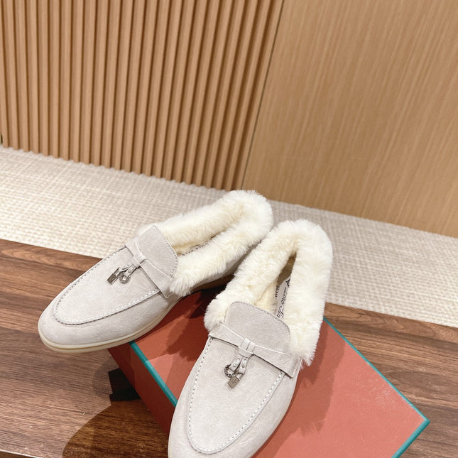 LP SUMMER CHARMS WALK LOAFERS LIGHT GRAY FLEECE