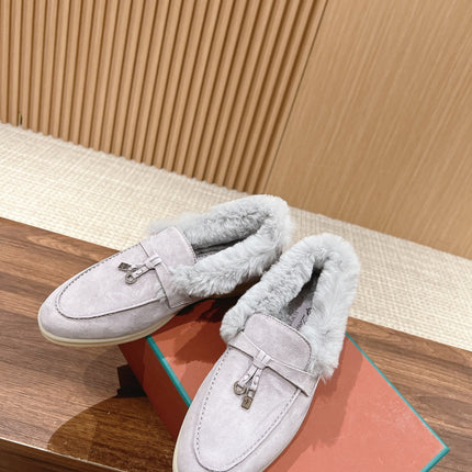 LP SUMMER CHARMS WALK LOAFERS BRIGHT GRAY FLEECE