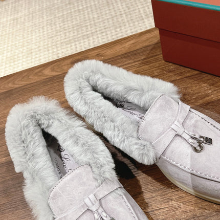 LP SUMMER CHARMS WALK LOAFERS BRIGHT GRAY FLEECE