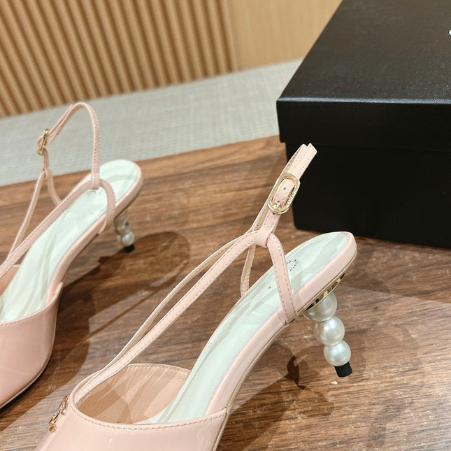 high heel 70 sandals pink white patent calfskin