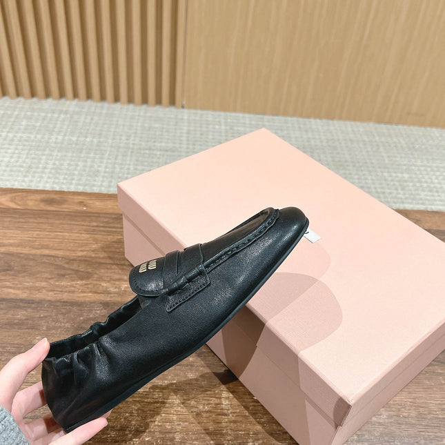NAPPA LOAFERS IN BLACK LAMBSKIN