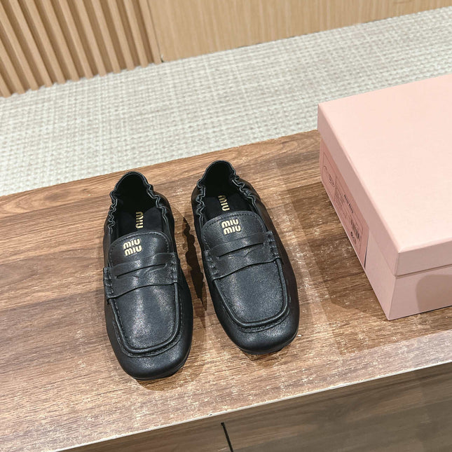 NAPPA LOAFERS IN BLACK LAMBSKIN
