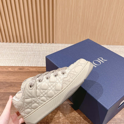 BY ERL B9S SKATER SNEAKER IN PARCHMENT BEIGE CANNAGE LAMBSKIN