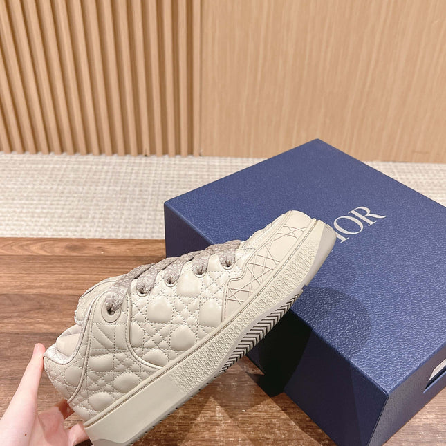 BY ERL B9S SKATER SNEAKER IN PARCHMENT BEIGE CANNAGE LAMBSKIN