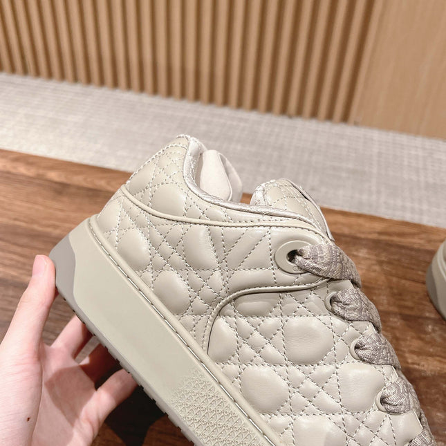 BY ERL B9S SKATER SNEAKER IN PARCHMENT BEIGE CANNAGE LAMBSKIN
