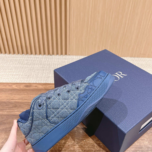 BY ERL B9S SKATER SNEAKER IN COBALT BLUE CANNAGE FABRIC