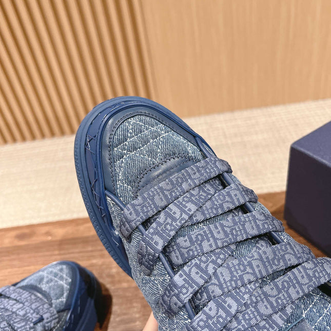 BY ERL B9S SKATER SNEAKER IN COBALT BLUE CANNAGE FABRIC