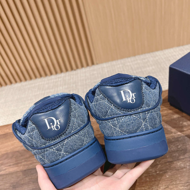BY ERL B9S SKATER SNEAKER IN COBALT BLUE CANNAGE FABRIC