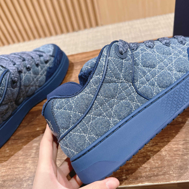 BY ERL B9S SKATER SNEAKER IN COBALT BLUE CANNAGE FABRIC