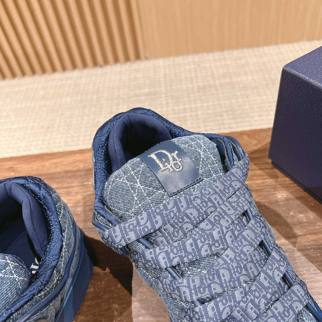 BY ERL B9S SKATER SNEAKER IN COBALT BLUE CANNAGE FABRIC