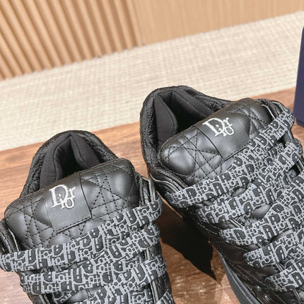 BY ERL B9S SKATER SNEAKER IN BLACK CANNAGE LAMBSKIN