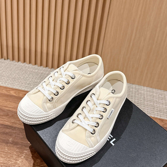 CONVERSE SNEAKER IN BEIGE CREAM CANVAS