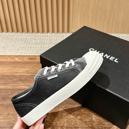 CONVERSE SNEAKER IN CHARCOAL BLACK VELVET