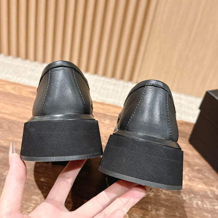 CHANEL 25S DOUBLE MONK STRAP PLEATED LOAFERS BLACK IN CALFSKIN