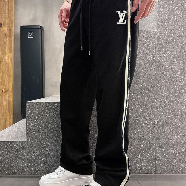 LV SWEATPANTS BLACK COTTON 239584
