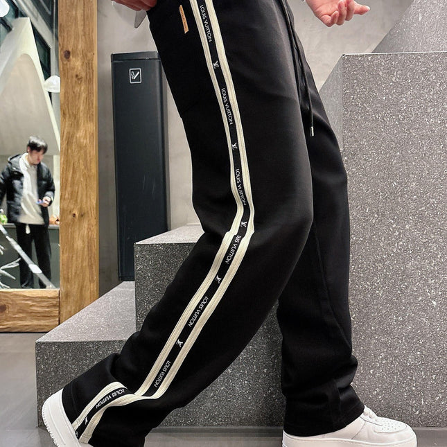 LV SWEATPANTS BLACK COTTON 239584