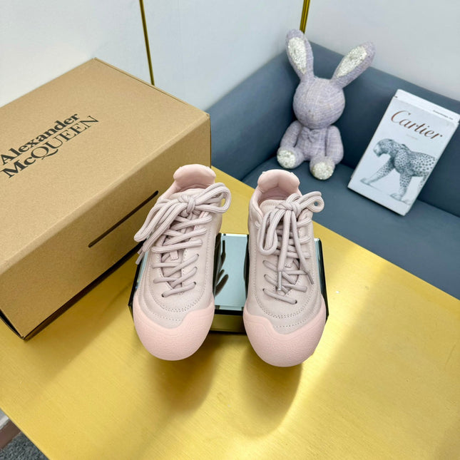 FLEXION SNEAKER IN NUDE PINK CALFSKIN