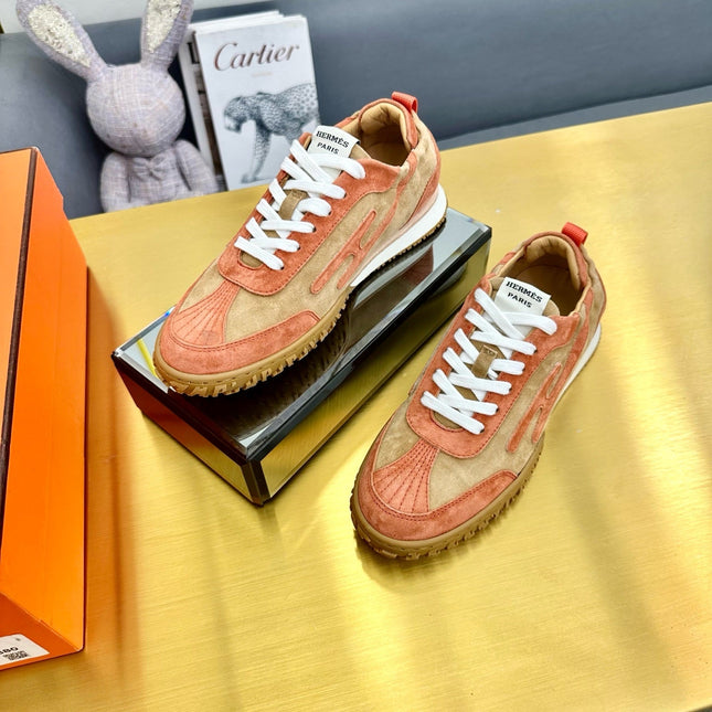 JET SNEAKER IN HONEY MIX TIGER ORANGE