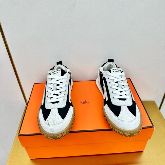 JET SNEAKER IN WHITE MIX BLACK SUEDE