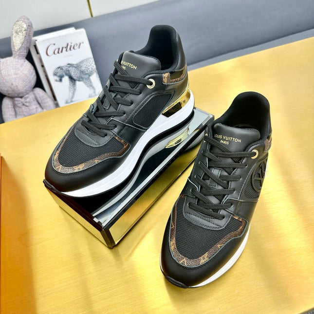 LV NEO RUN AWAY SNEAKER IN BLACK MESH