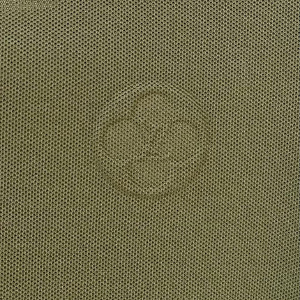 LV POLO SHIRT IN ARMY GREEN MESH BEADED COTTON FABRIC 238855