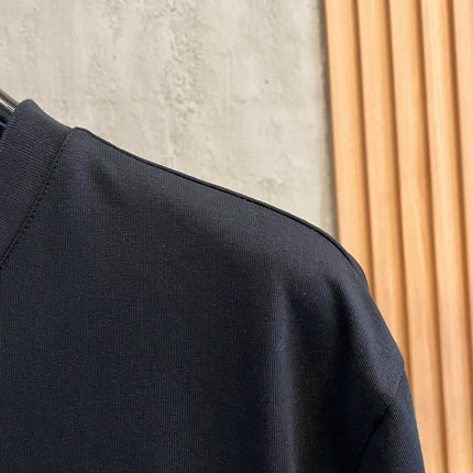 LV T-SHIRT IN BLACK COTTON LOGO PRINT 238866