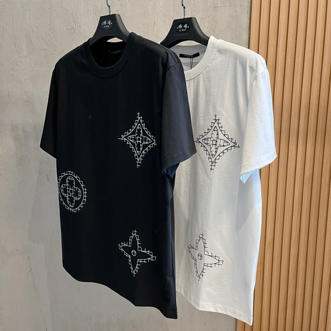 LV T-SHIRT IN BLACK PURE COTTON 238778