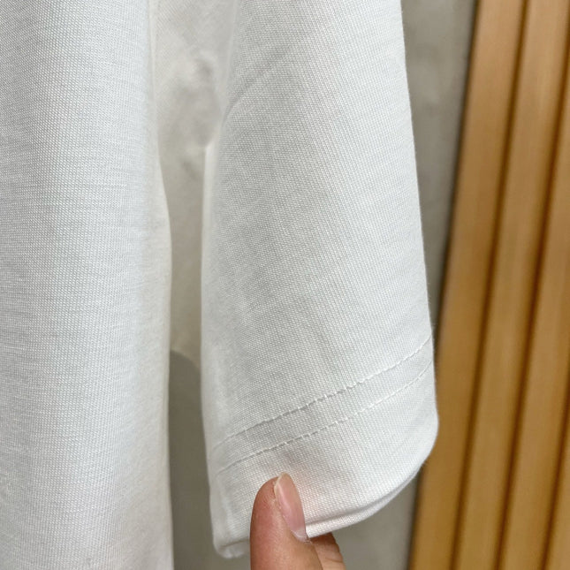 LV T-SHIRT IN WHITE PURE COTTON WITH EMBROIDERED LOGO 238773