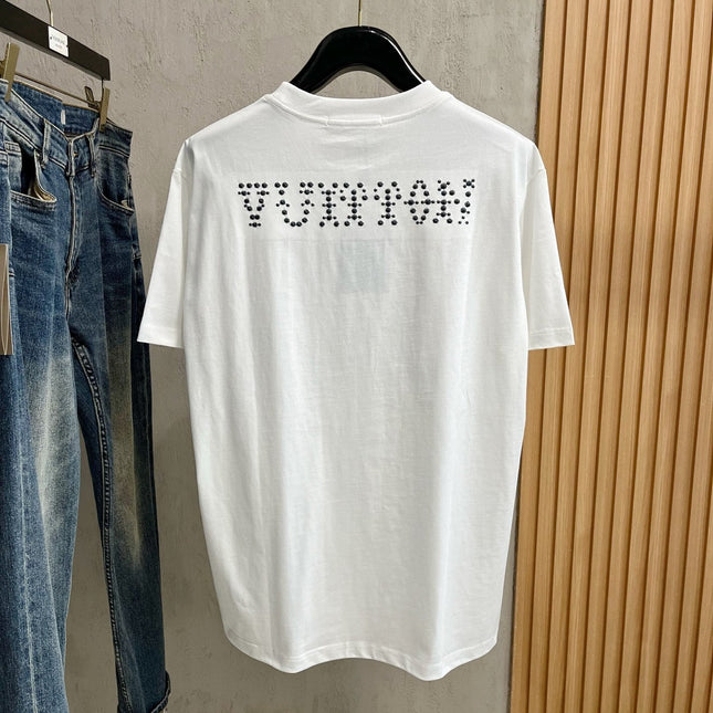 LV T-SHIRT IN WHITE PURE COTTON WITH EMBROIDERED LOGO 238773