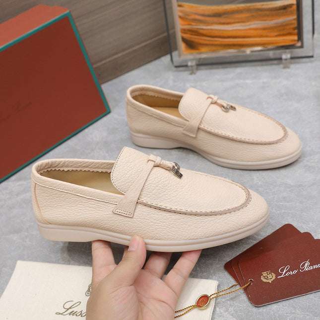 LP SUMMER CHARMS WALK LOAFERS BEIGE CREAM LAMBSKIN