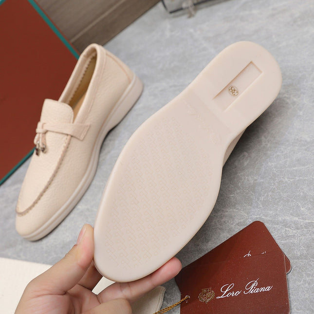 LP SUMMER CHARMS WALK LOAFERS BEIGE CREAM LAMBSKIN