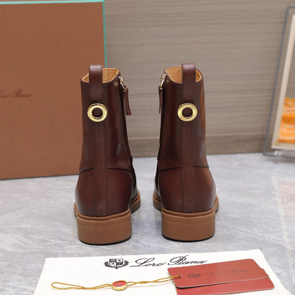 LP 25S KILDA ANKLE BOOT IN WINE BROWN CALFSKIN