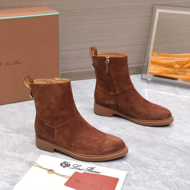 LP 25S KILDA ANKLE BOOT IN CHESTNUT SUEDE