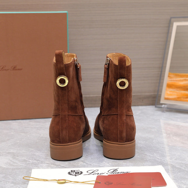 LP 25S KILDA ANKLE BOOT IN CHESTNUT SUEDE