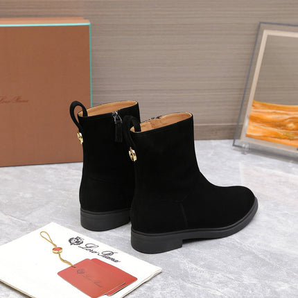 LP 25S KILDA ANKLE BOOT IN BLACK SUEDE