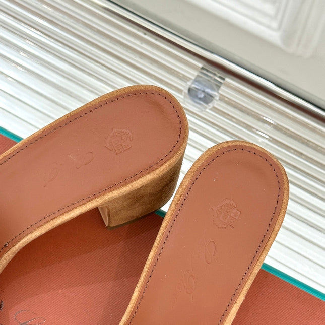 HIGH HEELS IN BROWN SUEDE AND LAMBSKIN