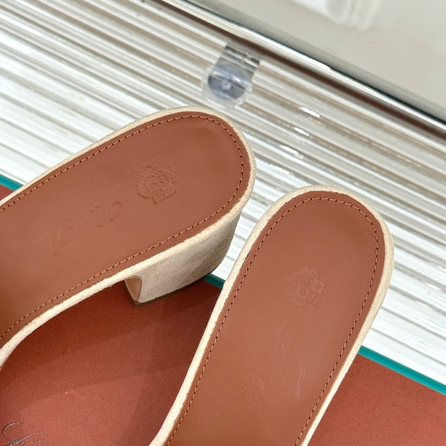 HIGH HEELS IN BEIGE SUEDE AND LAMBSKIN