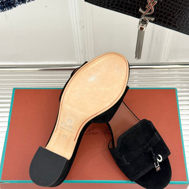 HIGH HEELS IN BLACK SUEDE AND LAMBSKIN